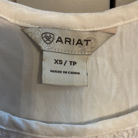 Ariat  White Lace Double Strap Tank xs - Picture 3 of 5